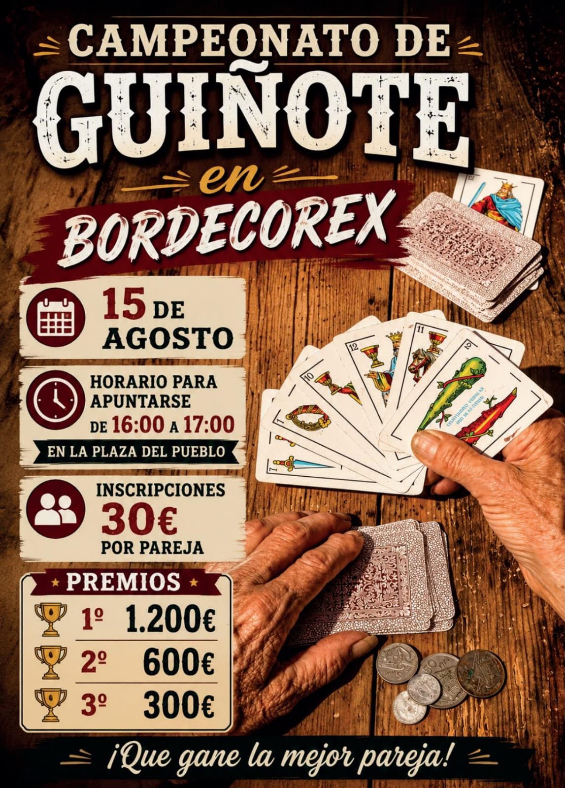 XXIV Campeonato de Guiñote de Bordecorex 2026